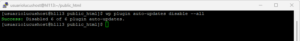 WP CLI desactivar plugins