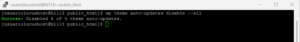 Desactivar actualizaciones temas WP CLI