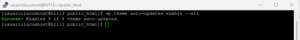 Activar actualizaciones temas WP CLI