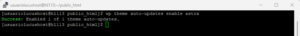 Activar plantilla WP CLI