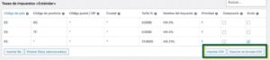 Exportar impuestos WooCommerce