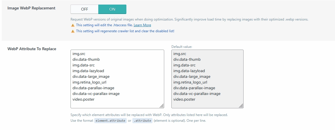 Convertir en lote las imágenes a webp con LiteSpeed Cache for WordPress
