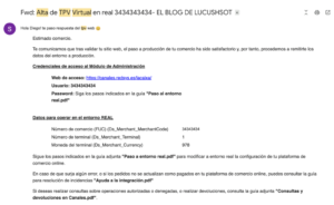Alta TPV Redsys