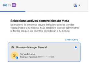 Cuenta business - Facebook For WooCommerce