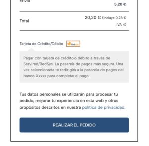Pedido de prueba WooCommerce