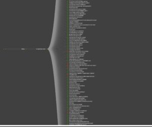 Visualización de arquitectura web horizontal del sitio luciayelseo.com, donde todas las URLs cuelgan directamente del dominio raíz sin subdirectorios. Representa una estructura plana, sin jerarquía temática ni agrupación por categorías.