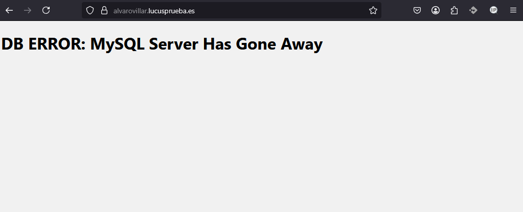 Error "MySQL server has gone away" en WordPress: Solución