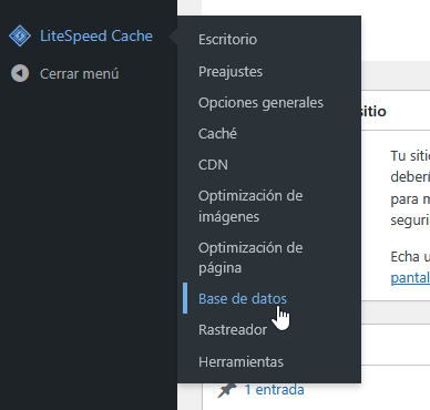 LiteSpeed base de datos
