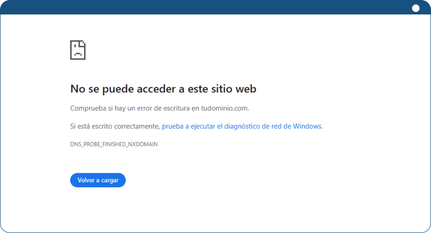 El Servidor DNS no responde en Chrome