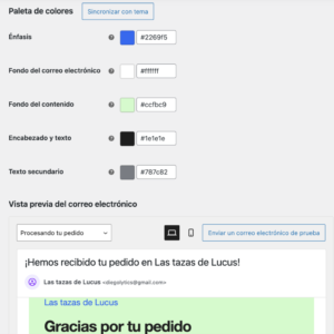 diseño correos electrónicos woocommerce