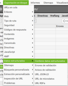 Exportar datos estructurados