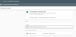 Prueba de resultados enriquecidos