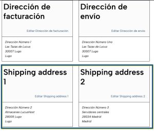 múltiples direcciones
