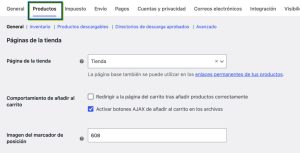 Marcador posicion WooCommerce Marcador posición WooCommerce