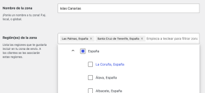 Zonas de envio ecommerce Zonas de envío ecommerce