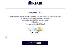 Reseña tras pedido online