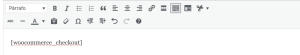 Shortcode carrito editor clasico Shortcode carrito editor clásico