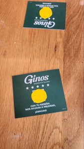 Solicitar reseña con tarjeta