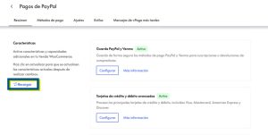 Recargar funciones PayPal